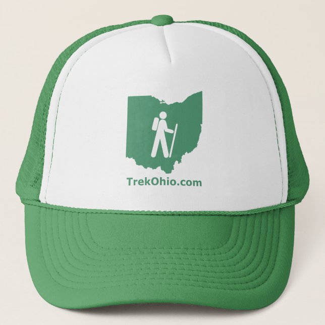 Casquette de camionneur de TrekOhio, vert (Devant)