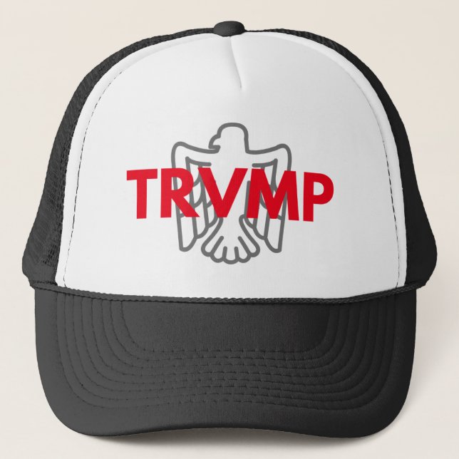 Casquette de camionneur de TRVMP - rouge avec (Devant)