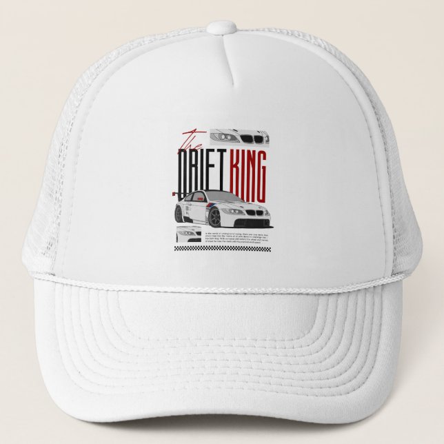 Casquette de camionneur de voiture de course  (Devant)