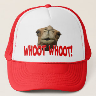 Casquette de camionneur de Whoot Whoot de chameau
