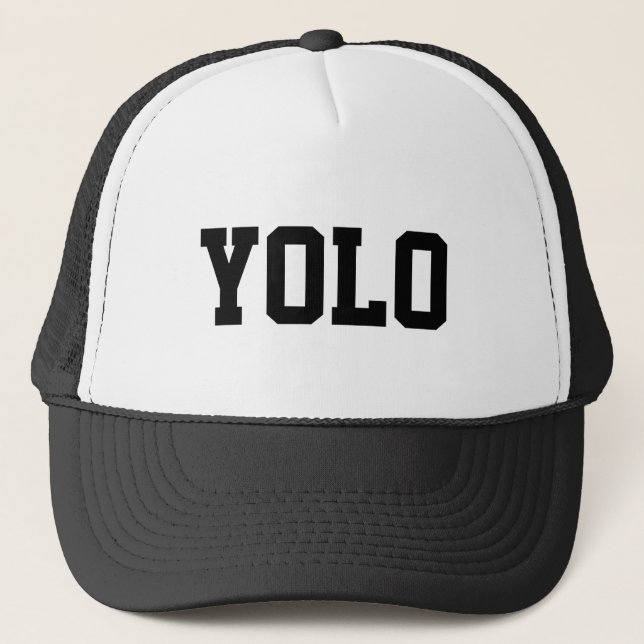 Casquette de camionneur de YOLO (Devant)