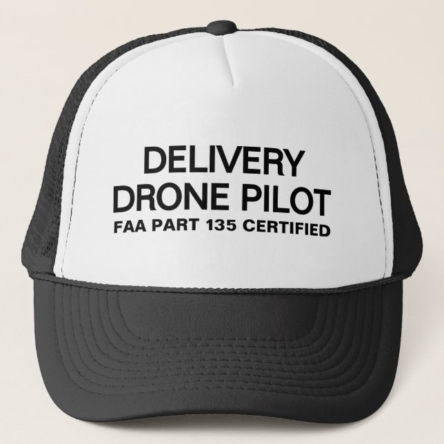 Casquette de camionneur Delivery Drone Pilot™ (Devant)