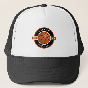 Casquette de camionneur d'été de coach de basketba