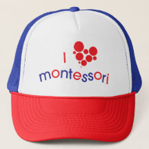Casquette de camionneur d'I <3 Montessori