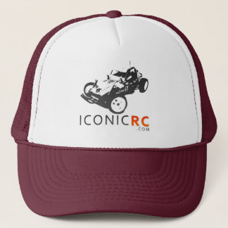 Casquette de camionneur d'IconicRC - rouge foncé