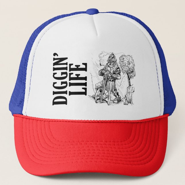 Casquette de camionneur Diggin" Life (Devant)