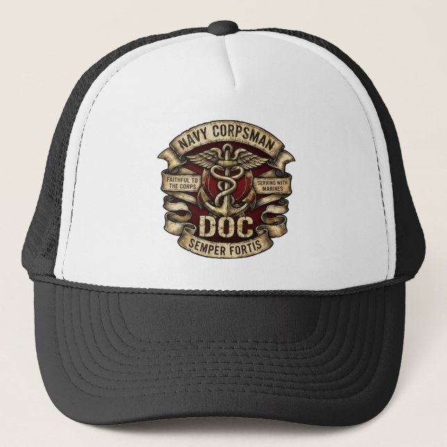 Casquette de camionneur DOC de l'infirmier de la m (Devant)