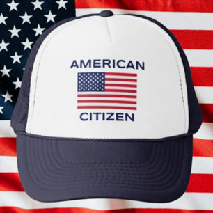 Casquette de Camionneur Drapeau USA Citoyen Améric