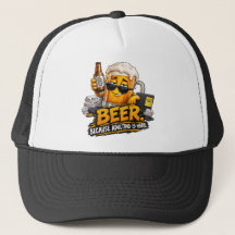 Casquette de camionneur drôle de bière