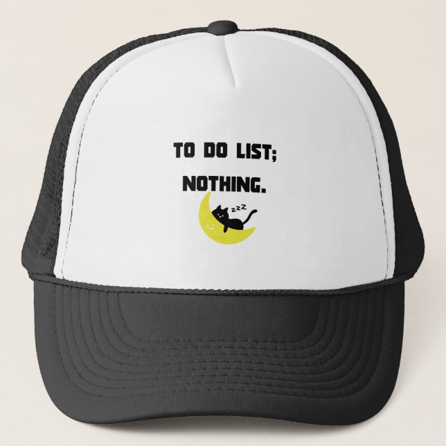Casquette de camionneur drôle et sarcastique "LIST (Devant)