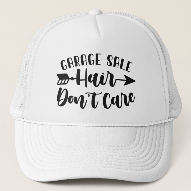 Casquette de camionneur drôle - Vente de garage, c (Devant)