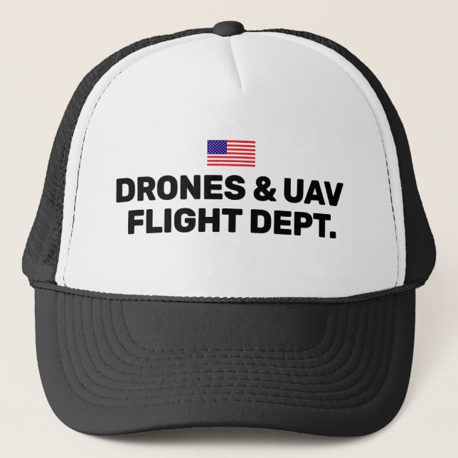 Casquette de camionneur Drones & UAV Flight Dept.™ (Devant)