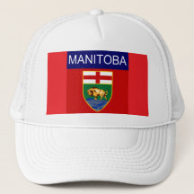 Casquette de camionneur du drapeau du Manitoba