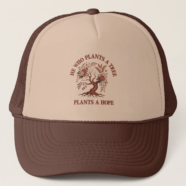 Casquette de camionneur Eco Friendly Tree Day (Devant)