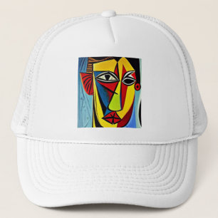 Casquette de camionneur en art abstrait