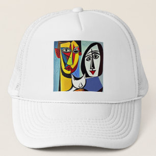Casquette de camionneur en art abstrait
