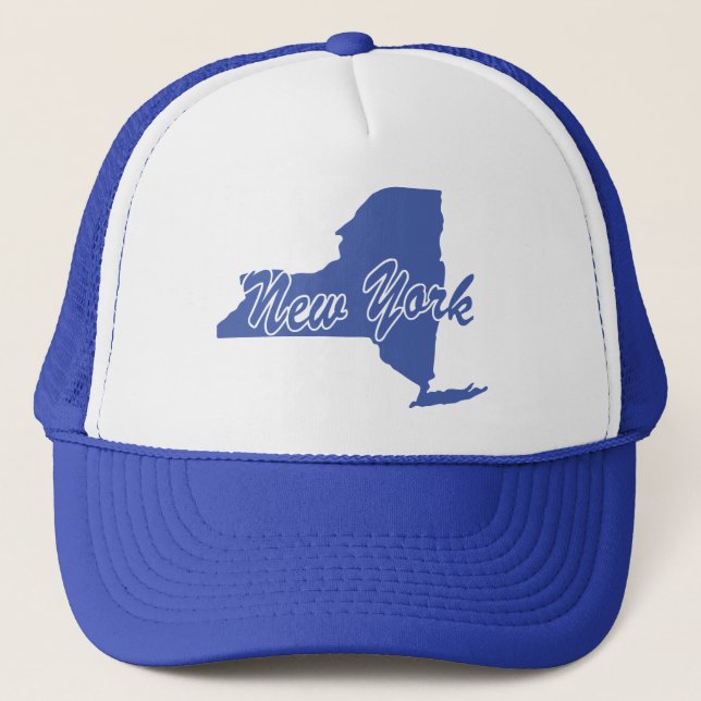 Casquette de camionneur en forme de l'État de New  (Devant)