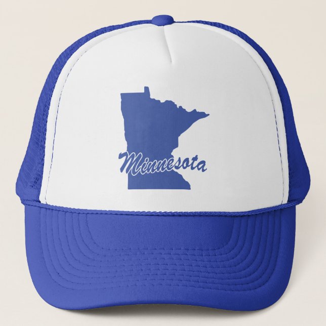 Casquette de camionneur en forme de l'État du Minn (Devant)