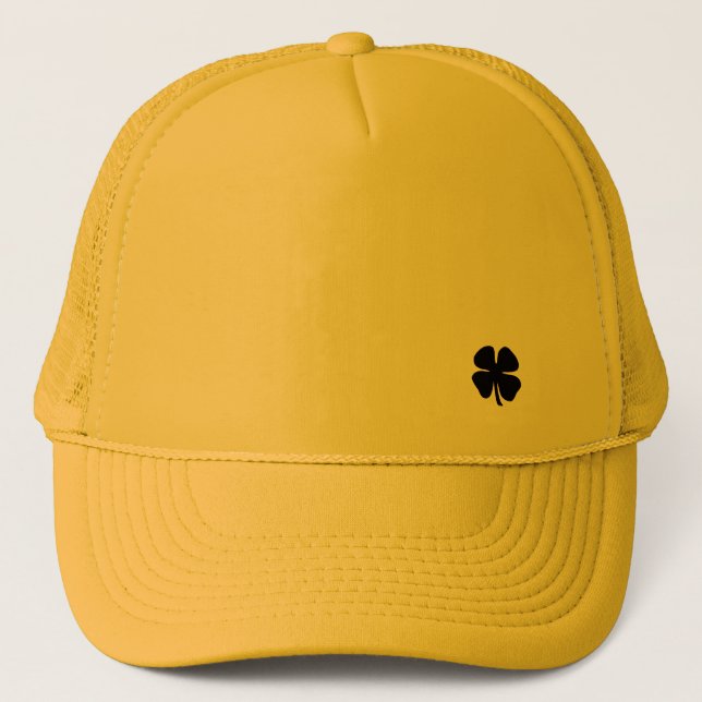 Casquette de camionneur en mousse jaune Black Clov (Devant)