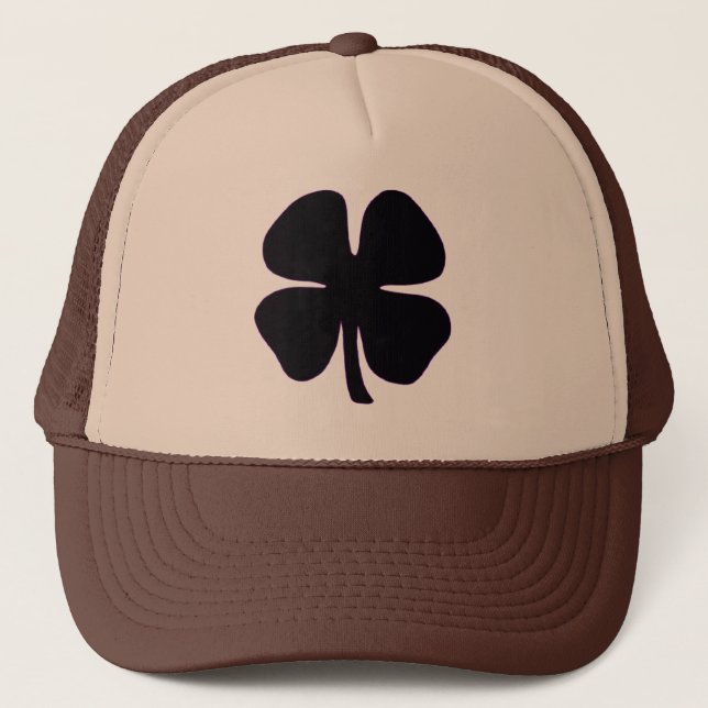 Casquette de camionneur en mousse marron et bronzé (Devant)