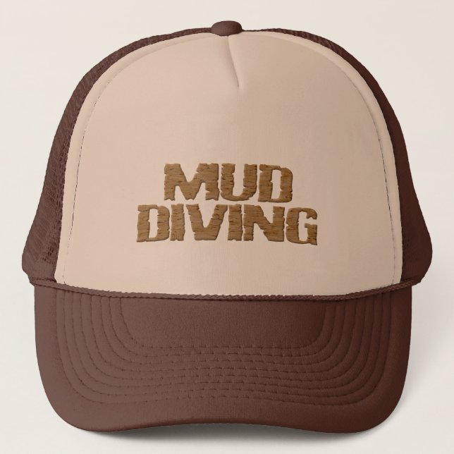 Casquette de camionneur en mousse marron et bronzé (Devant)