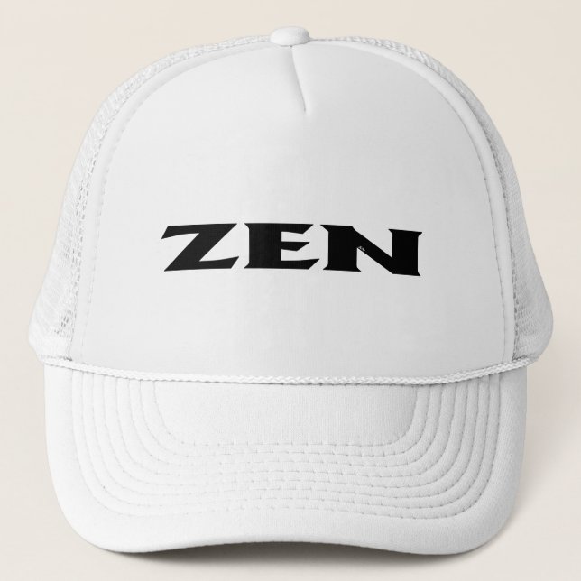 Casquette de camionneur en mousse noir et blanc Ze (Devant)