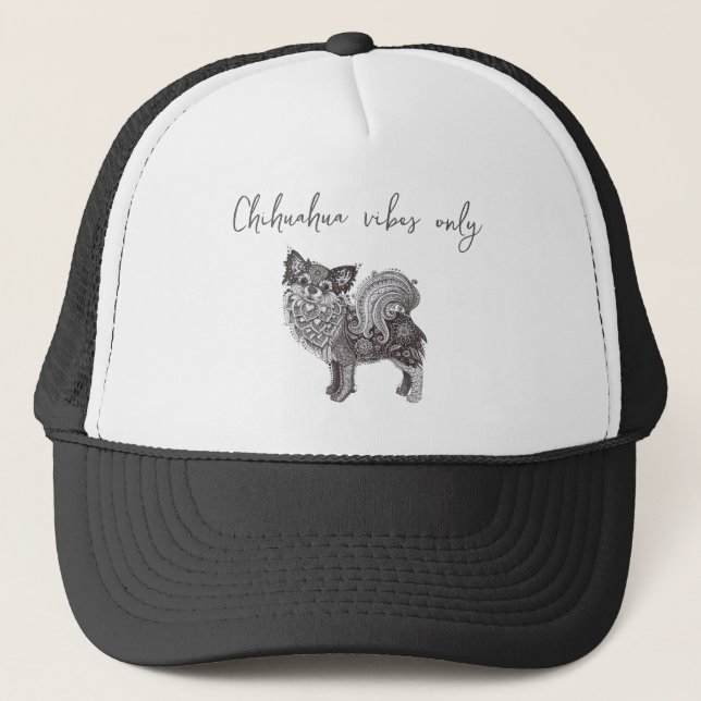 Casquette de camionneur en mousse Vibes de Chihuah (Devant)