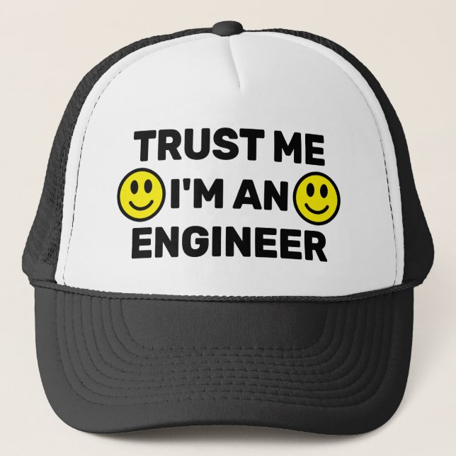 Casquette de camionneur 'Fais-moi confiance' (Pers (Devant)