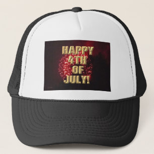 Casquette de camionneur Fireworks 7 4 juillet
