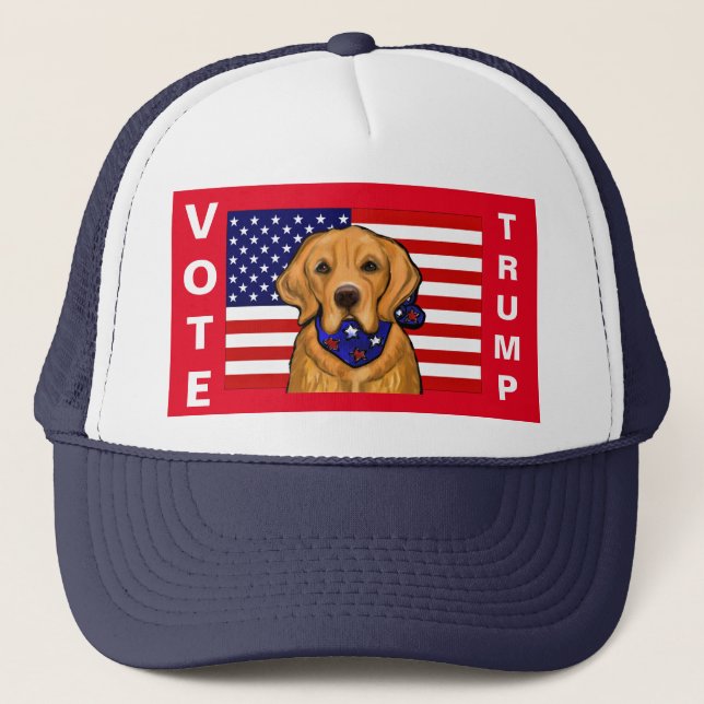 Casquette de camionneur Golden Retriever (Devant)