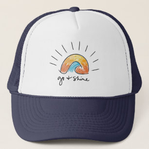Casquette de camionneur graphique soleil éclatant