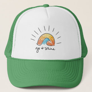 Casquette de camionneur graphique soleil éclatant