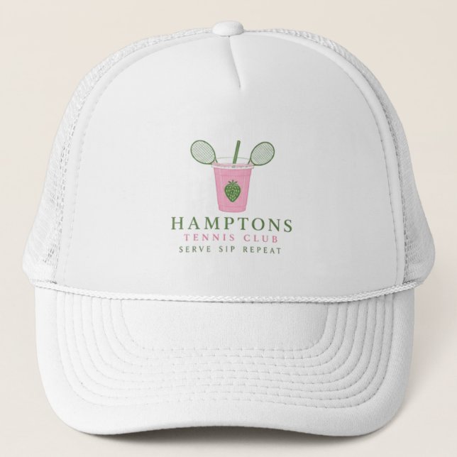 Casquette de camionneur - Hamptons Tennis (Devant)