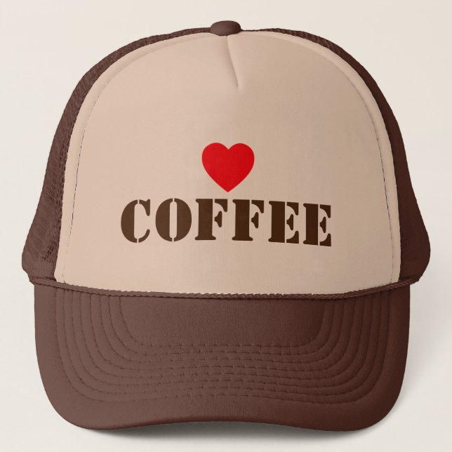 Casquette de camionneur I Love Coffee™ (Devant)
