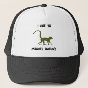 Casquette de camionneur J'aime faire le singe