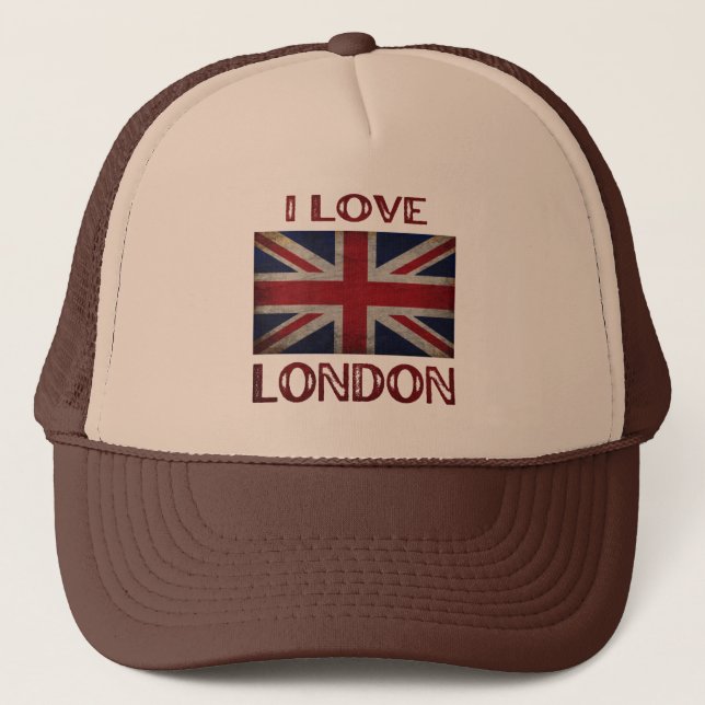 CASQUETTE DE CAMIONNEUR J'AIME LONDRES (Devant)