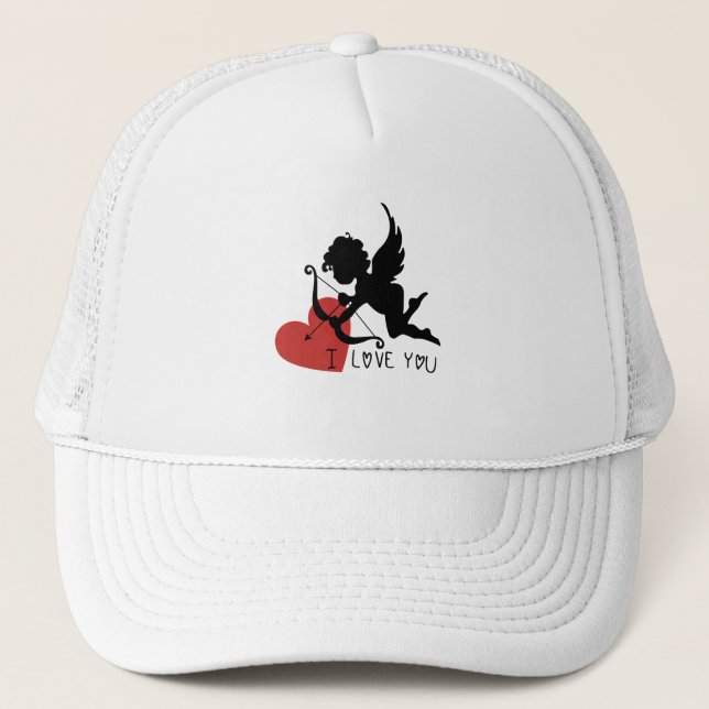 Casquette de camionneur 'JE T'AIME' (Devant)