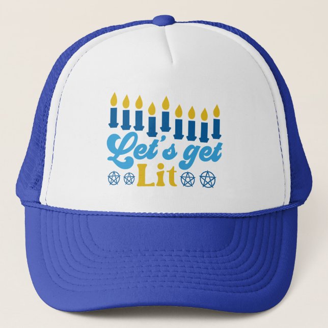 Casquette de camionneur Let's Get Lit ! (Devant)