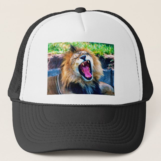 Casquette de camionneur lion (Devant)