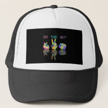 Casquette de camionneur Love Peace Unity Hand Sign