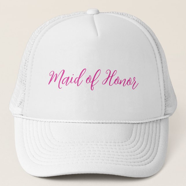 Casquette de camionneur Maid of Honor – lettrage r (Devant)