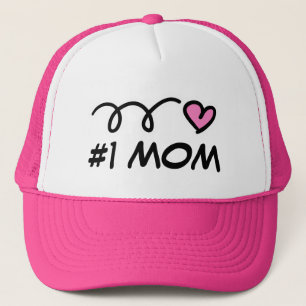 Casquette de camionneur maman numéro un #1 avec un
