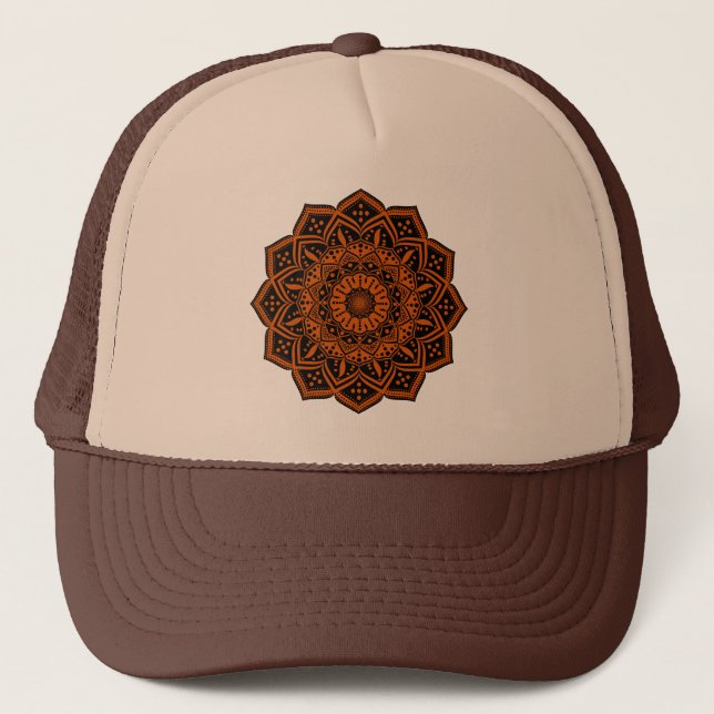 Casquette de camionneur Mandala (Devant)