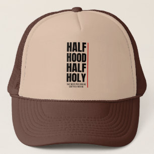 CASQUETTE DE CAMIONNEUR MOITIÉ HOOD MOITIÉ SAINTE