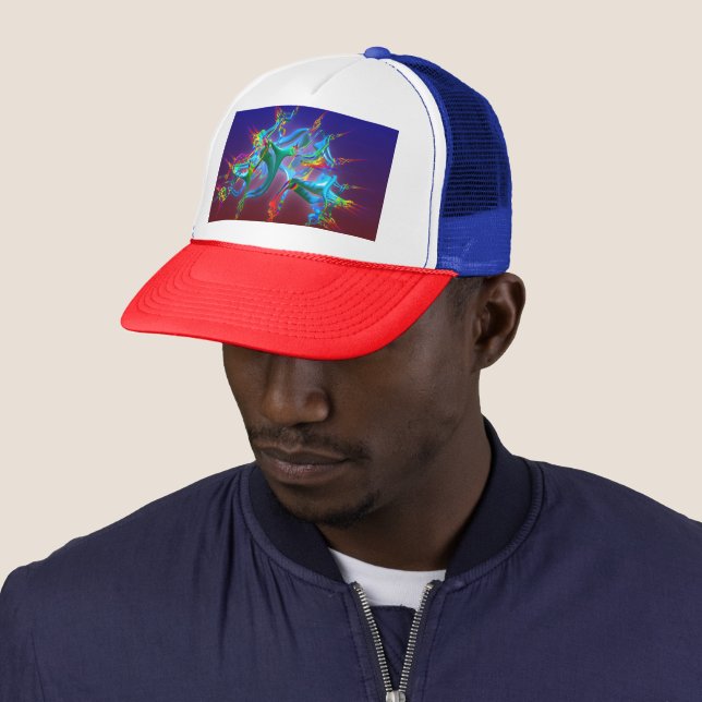 Casquette de camionneur Neurons Connection (En situation)