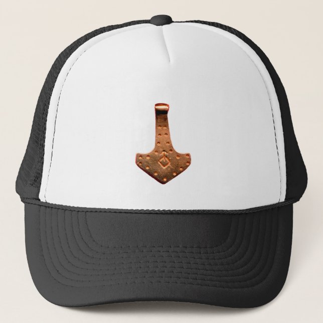 Casquette de camionneur noir et blanc Copper Thor' (Devant)