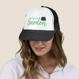 Casquette de camionneur noir Life's a Garden