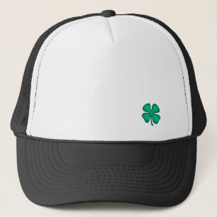 Casquette de camionneur noire Lucky 4 Leaf Irish C