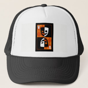 Casquette de camionneur Orange Wildcard Poker Diam