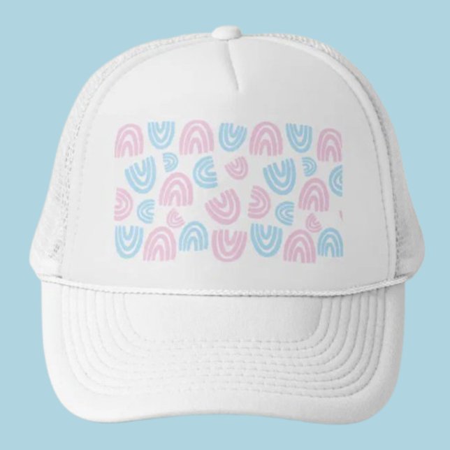 Casquette de camionneur Pastel Rainbow Vibes (Créateur téléchargé)